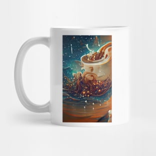 The Coffee Starry Teal ocean| starry night Mug